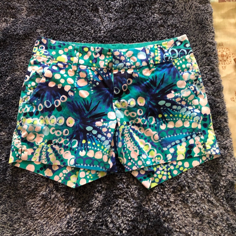 Lilly Pulitzer Vibrant Blue and Green Women's Shorts